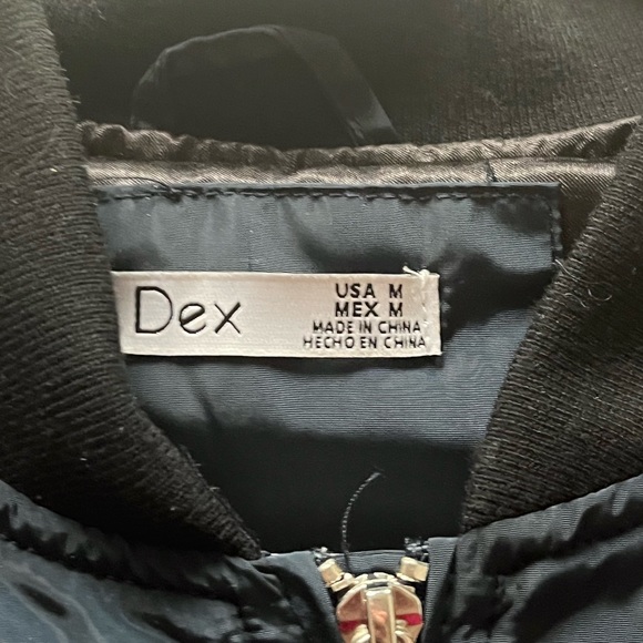 Dex Navy Bomber Jacket: - Picture 7 of 8
